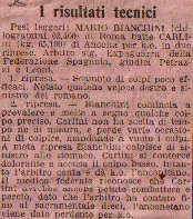 Bianchini Carlini 3 Settembre 1933 Commento