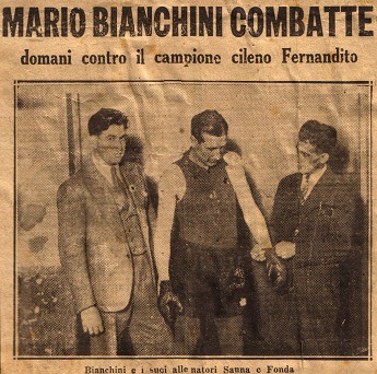 Bianchini Contro il campione cileno Fernandito