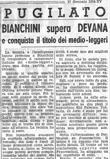 BIANCHINI Vince Contro DEYANA E CONQUISTA IL TITOLO DEI MEDIO-LEGGERI CAMPIONE ITALIANO